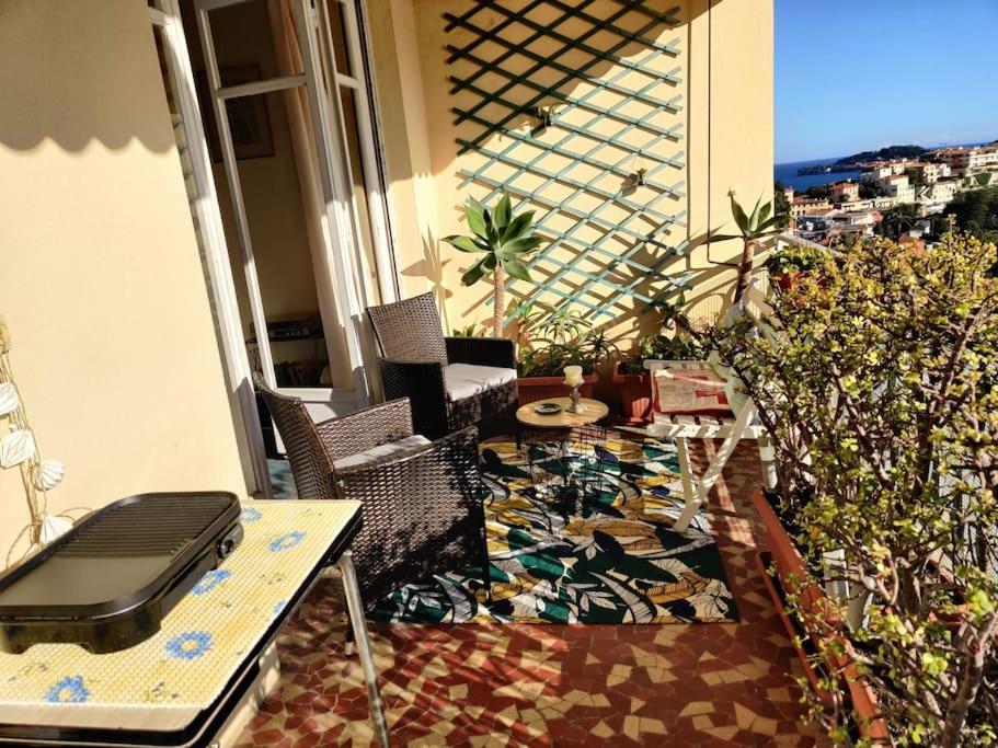 Vintage Flat On Villefranche Bay - Free Car Park ภายนอก รูปภาพ