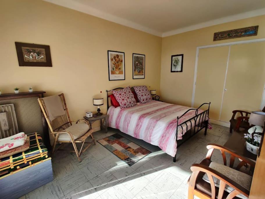 Vintage Flat On Villefranche Bay - Free Car Park ภายนอก รูปภาพ