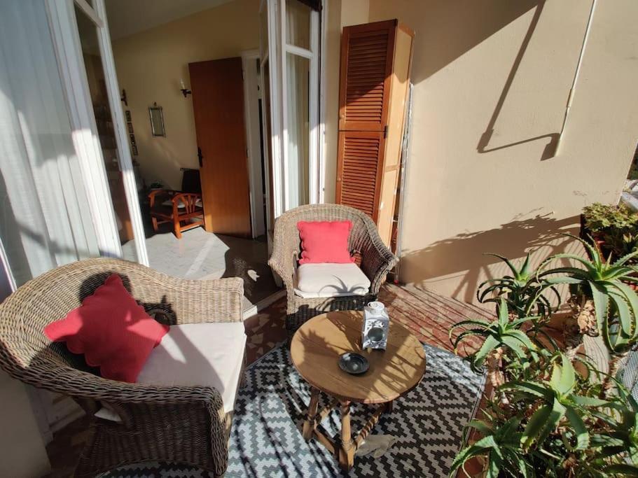 Vintage Flat On Villefranche Bay - Free Car Park ภายนอก รูปภาพ